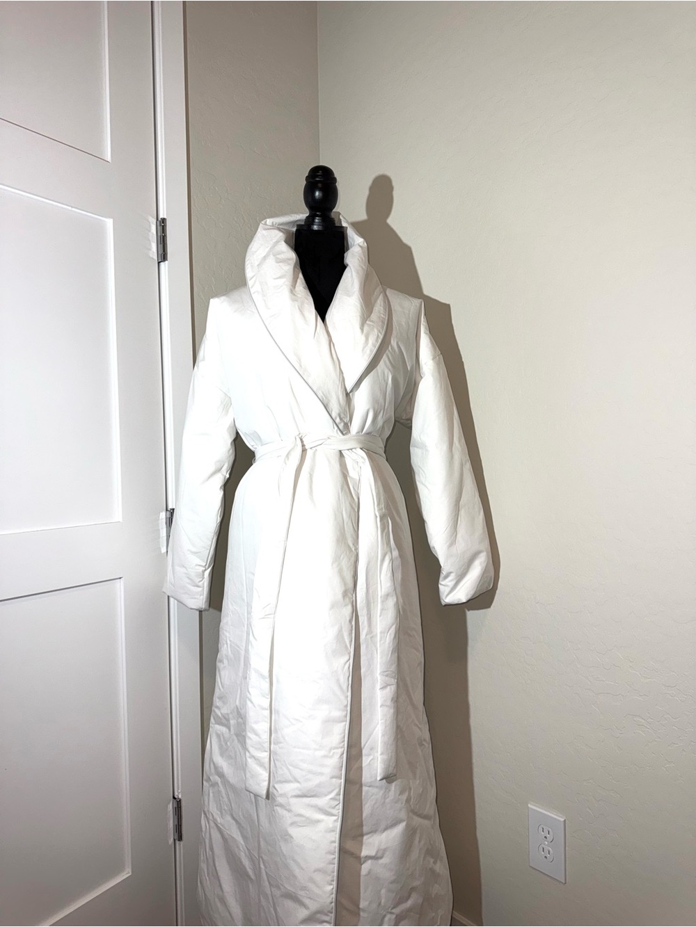 Skims Duvet Cotton Tie Belt Robe